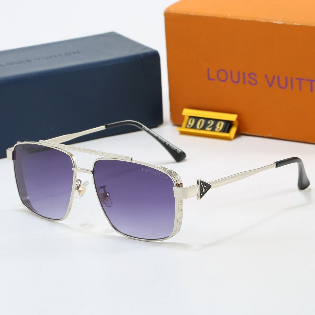 Louis vuitton Double Bridge Metal Square Sunglasses Square