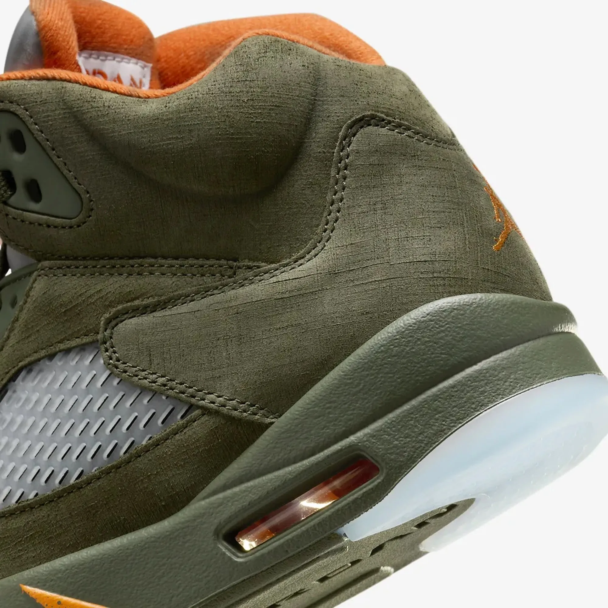 AIR JORDAN 5 RETRO 'ARMY OLIVE/SOLAR ORANGE'