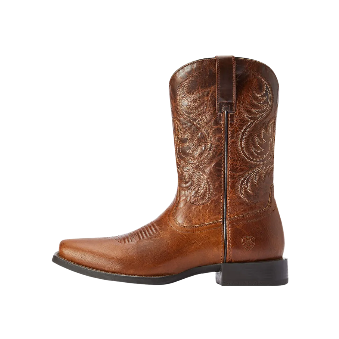 Ariat Men's Sport Boss Rich Cognac Square Toe Boot