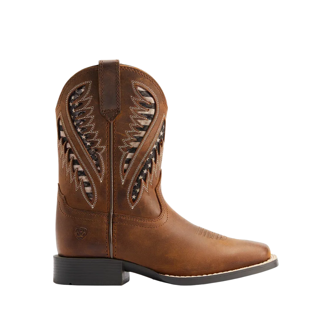 Ariat Youth Quickdraw VentTEK Distressed Tan Boots