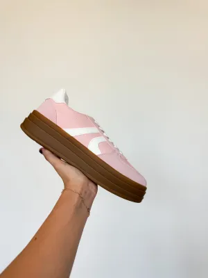 Bailey Rubber Sole Sneakers- Blush