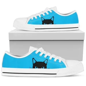 Cat Art Inspired Women'S Low-Top Shoe A Purrfect Blend Of Style, Cat Canvas Shoes