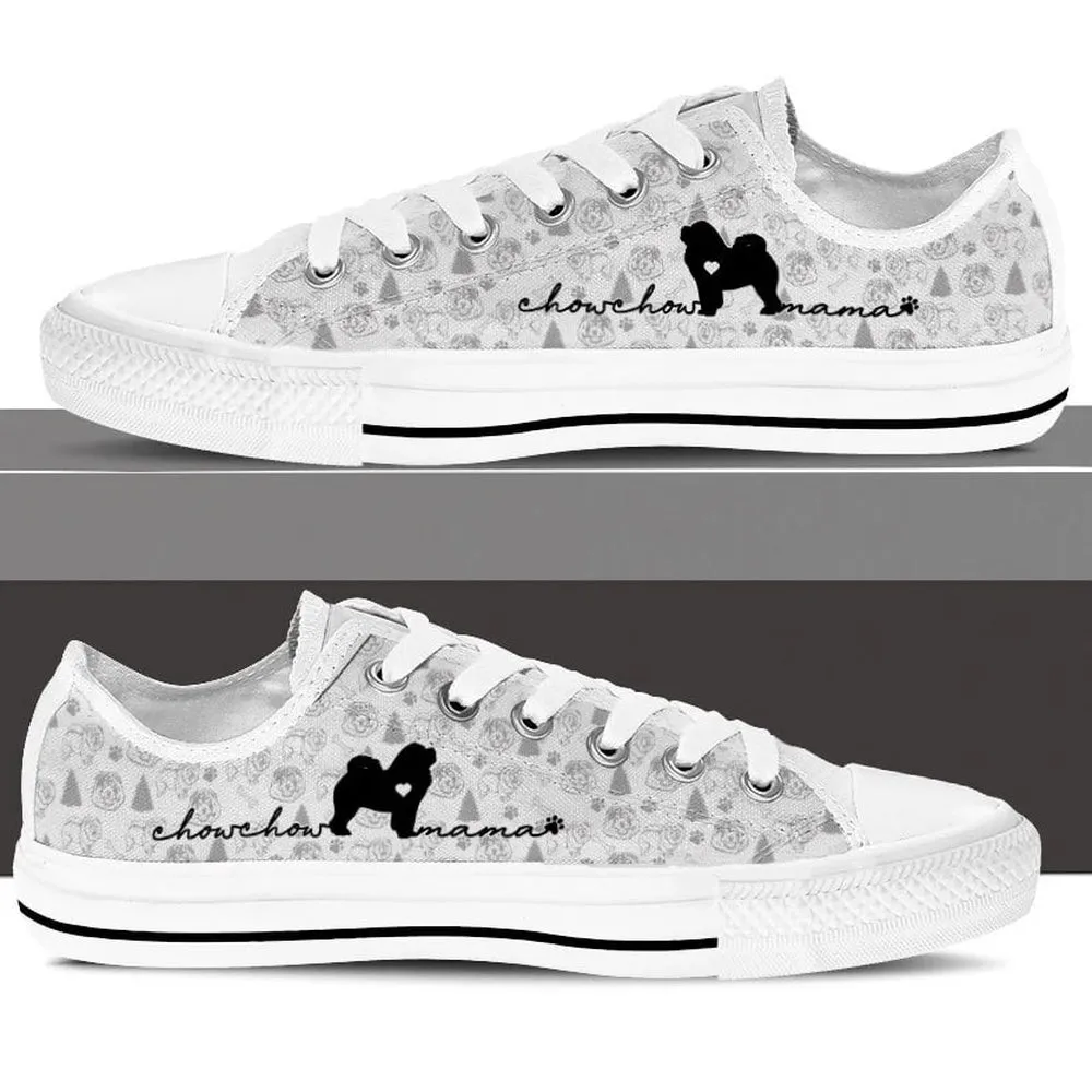 Chow Chow Low Top Shoes, Dog Printed Shoes, Canvas Shoes For Men, Women