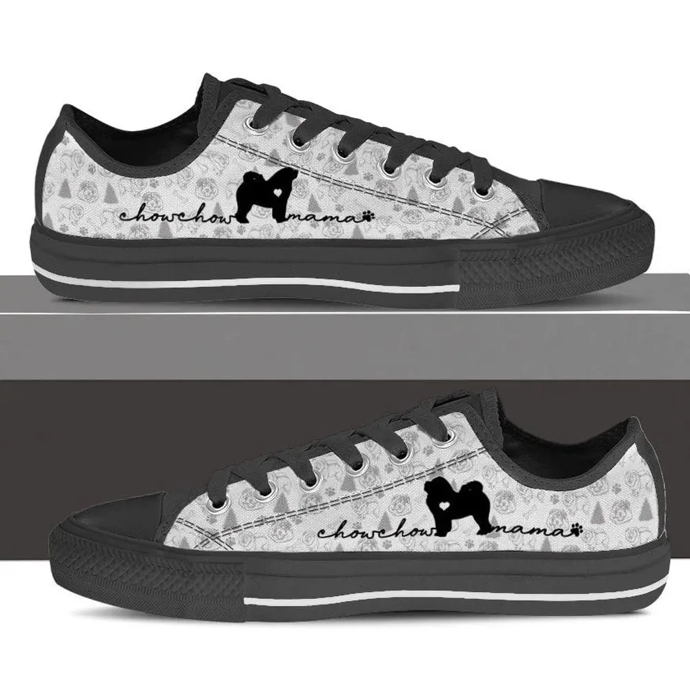 Chow Chow Low Top Shoes, Dog Printed Shoes, Canvas Shoes For Men, Women