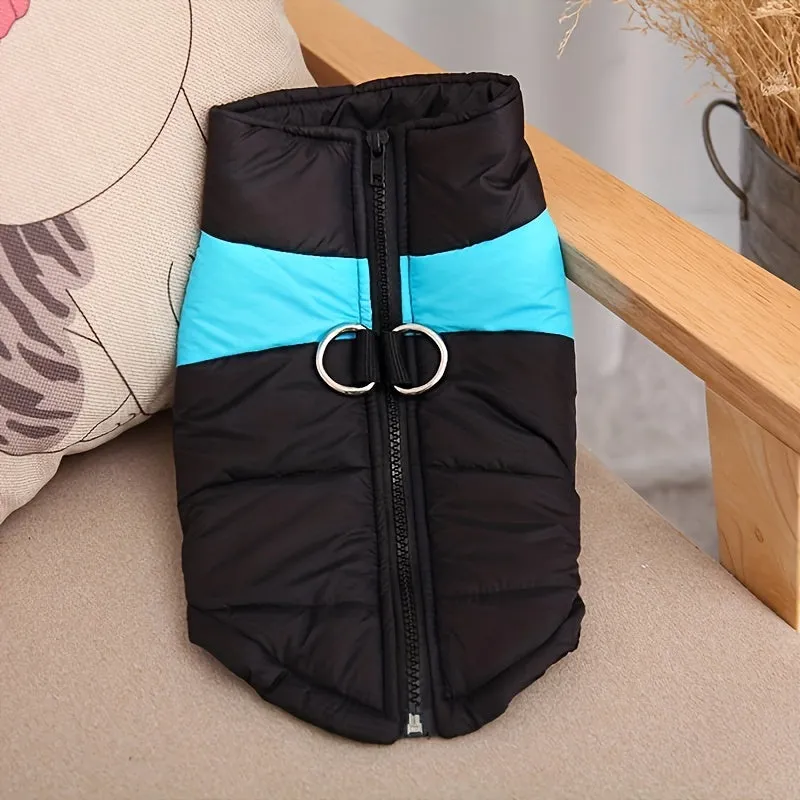 Cozy Dog Winter Vest with Back Zipper  1PC