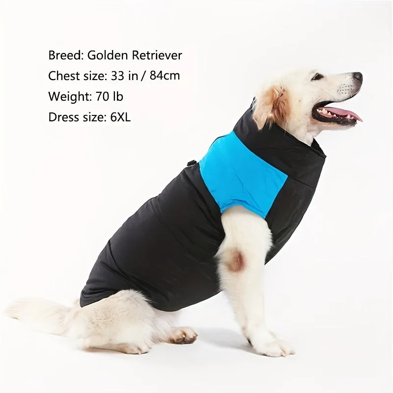 Cozy Dog Winter Vest with Back Zipper  1PC