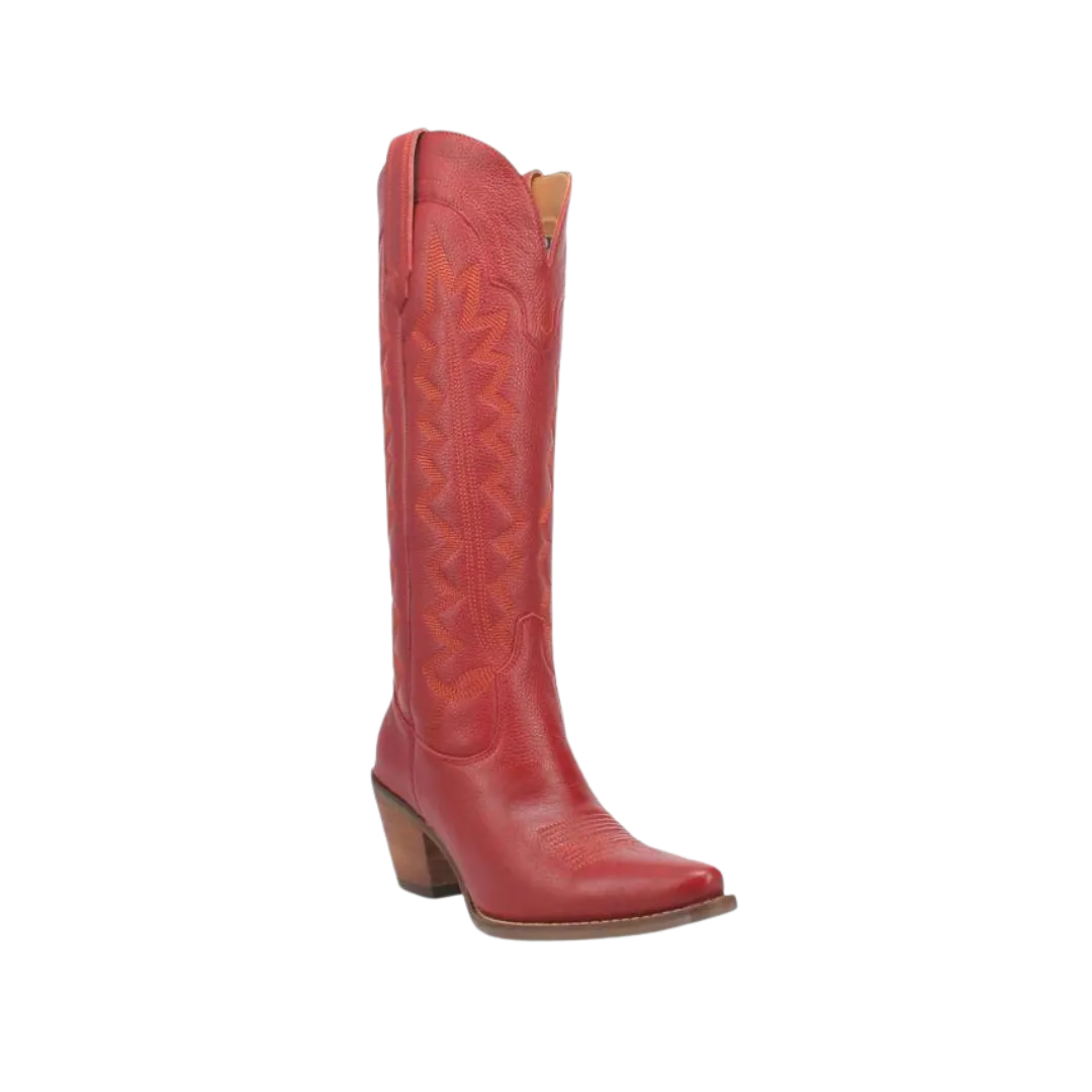 Dan Post Women's High Cotton Red Boot