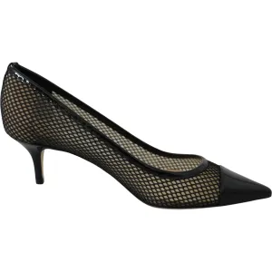 Jimmy Choo Chic Patent Mesh Pointed Pumps