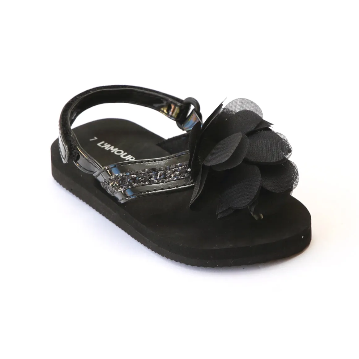 L'Amour Girls Sequin EVA Foam Sandals