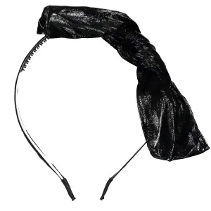 LEATHERED BOW HEADBAND AW23