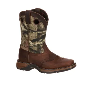 Lil Durango Little Kid Boys Brown/Camo Leather Saddle Cowboy Boots