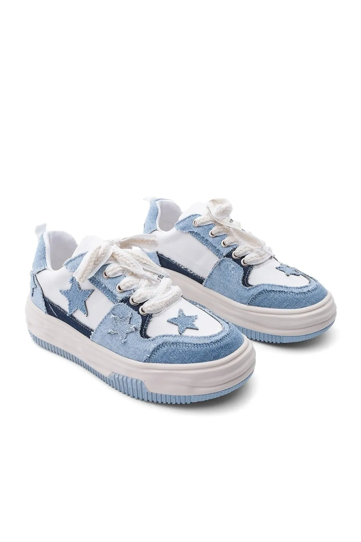 Margin Women's High Sole Blue Sneakers