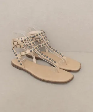 Oaklyn Studded Gladiator Sandal