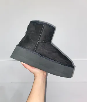 Platform Mini Fur Lined Boots