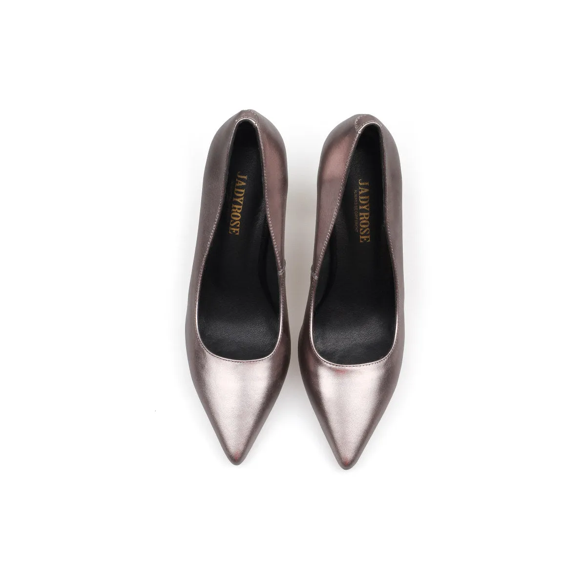 Premium Metallic Point Toe Pumps