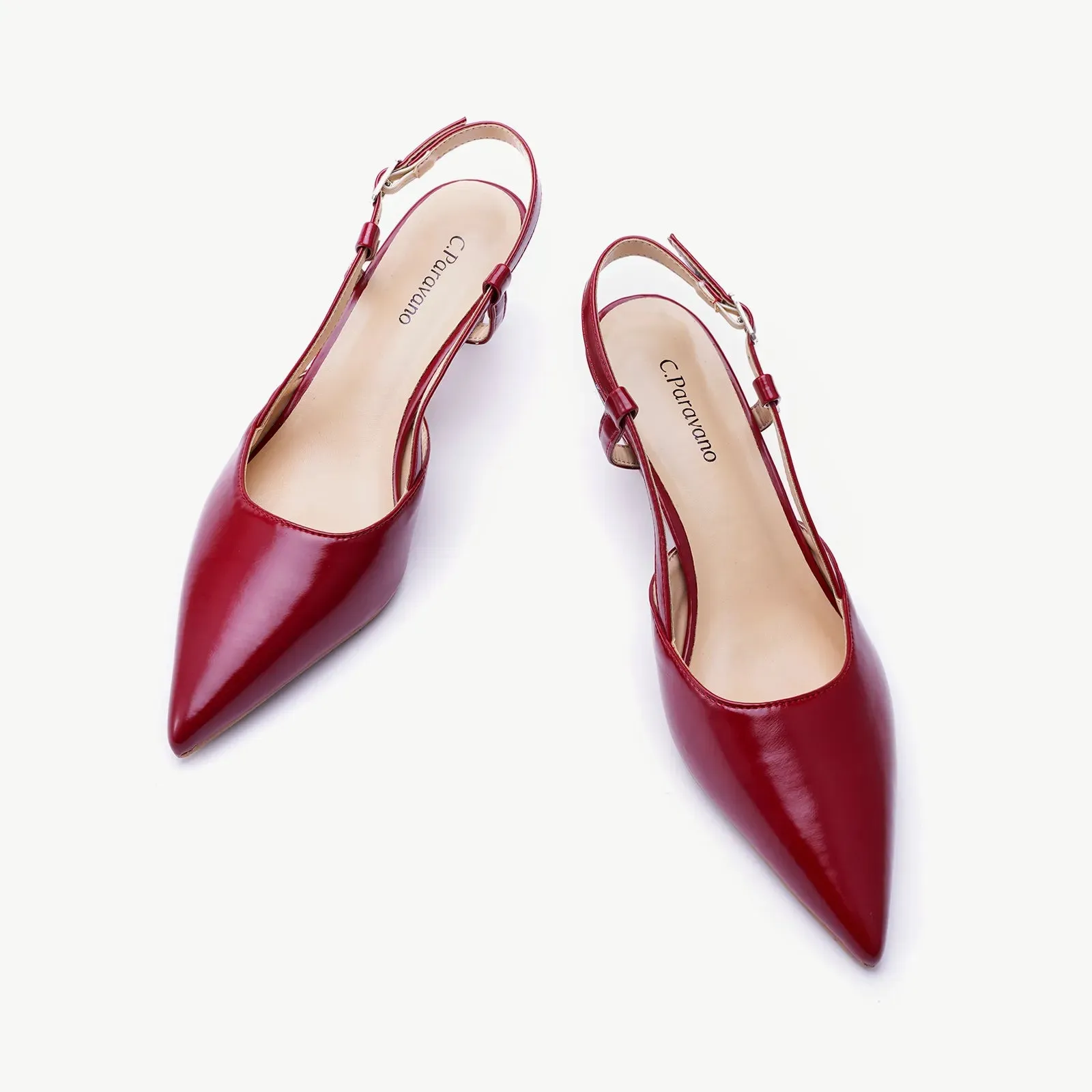 Sleek Pointed Toe Chic Slingback Pumps