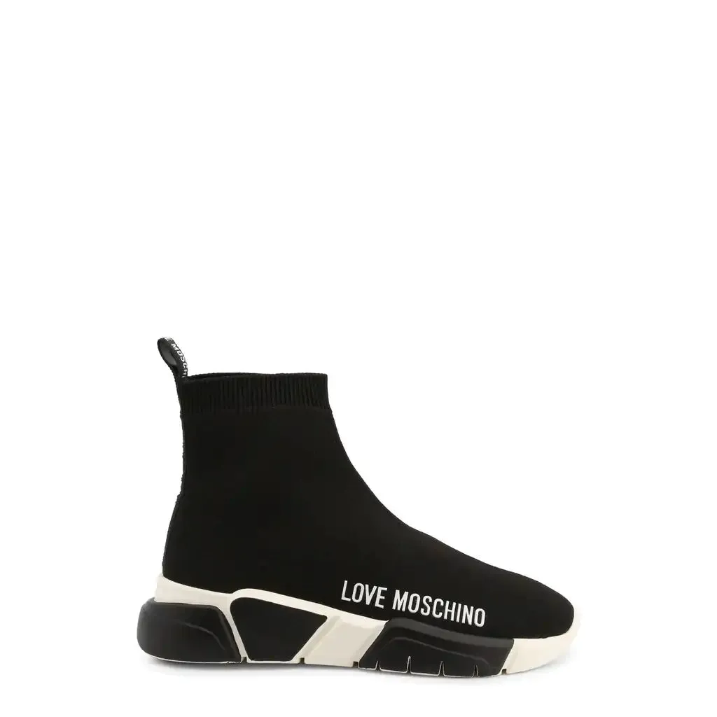 Trendy Love Moschino High Top Sock Sneakers