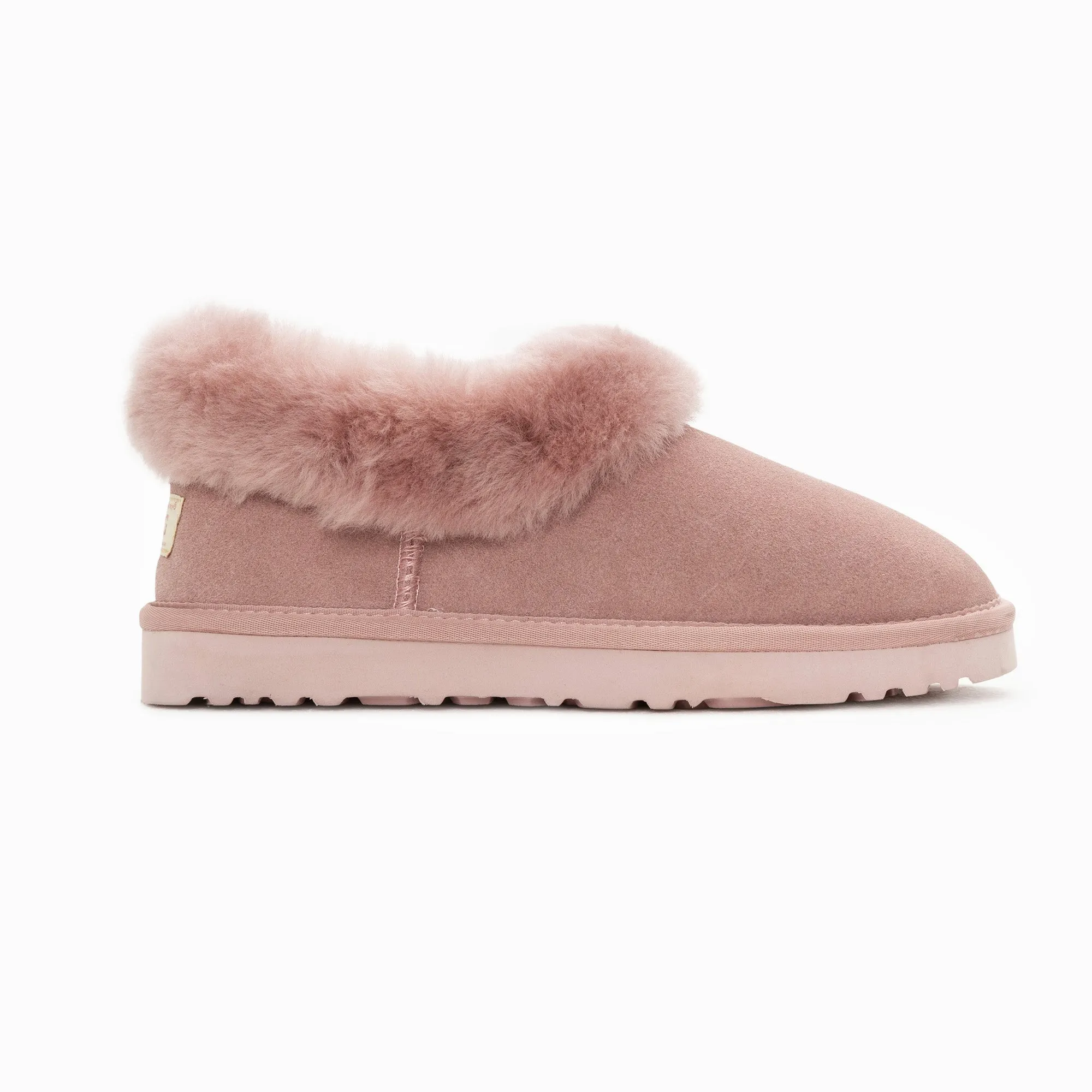 Ugg Slippers Avery Unisex Premium Sheepskin Slippers Suede (Unisex Cow Suede)