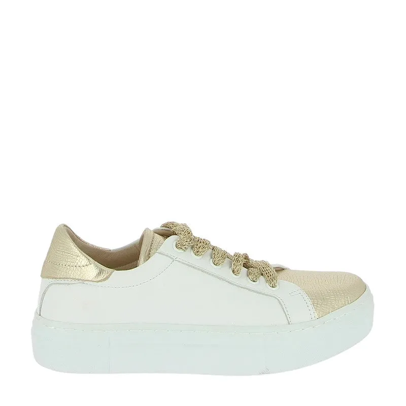 Wave 23042-1 Gold Platform Sneaker